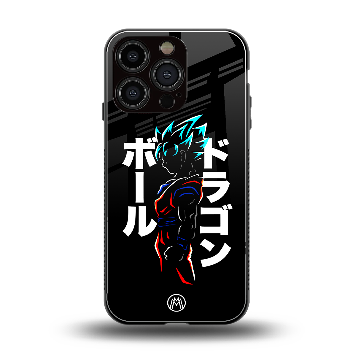 super saiyan back phone cover | glass case for iphone 16 pro