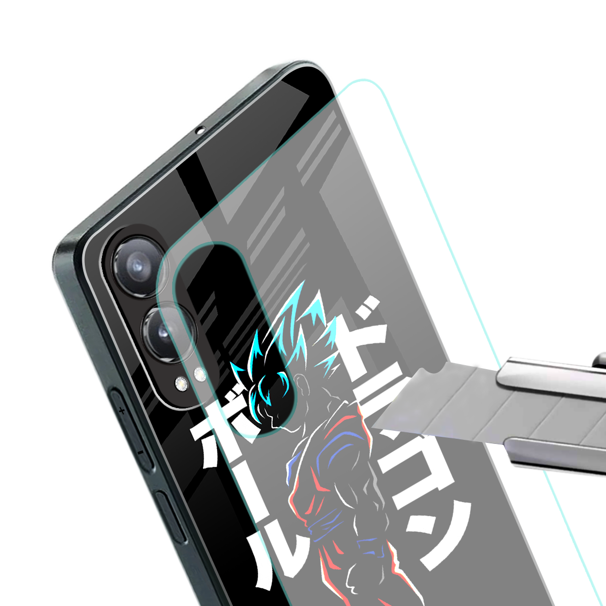 super saiyan back phone cover | glass case for oneplus nord ce 4 lite