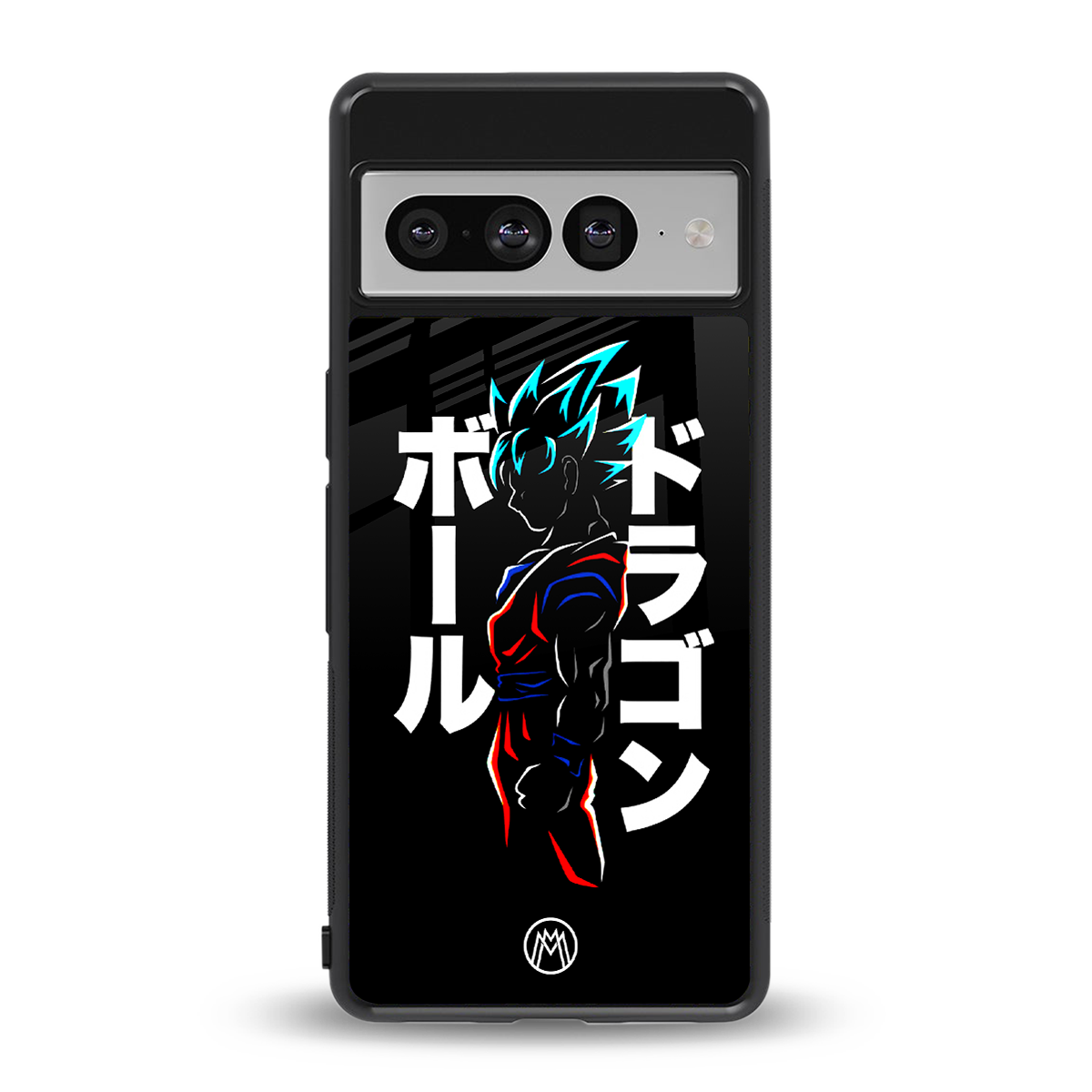 super saiyan back phone cover | glass case for google pixel 7 pro