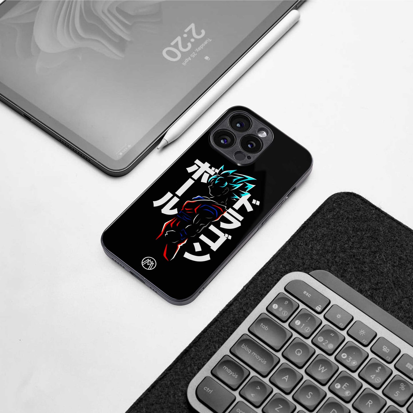 super saiyan back phone cover | glass case for google pixel 7 pro