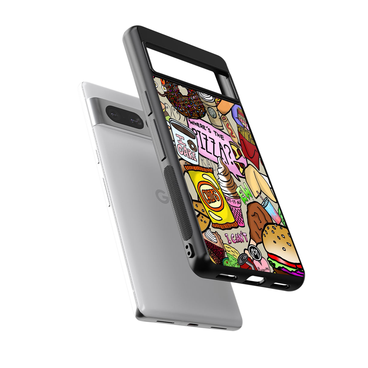 tasty food collage back phone cover | glass case for google pixel 7 pro