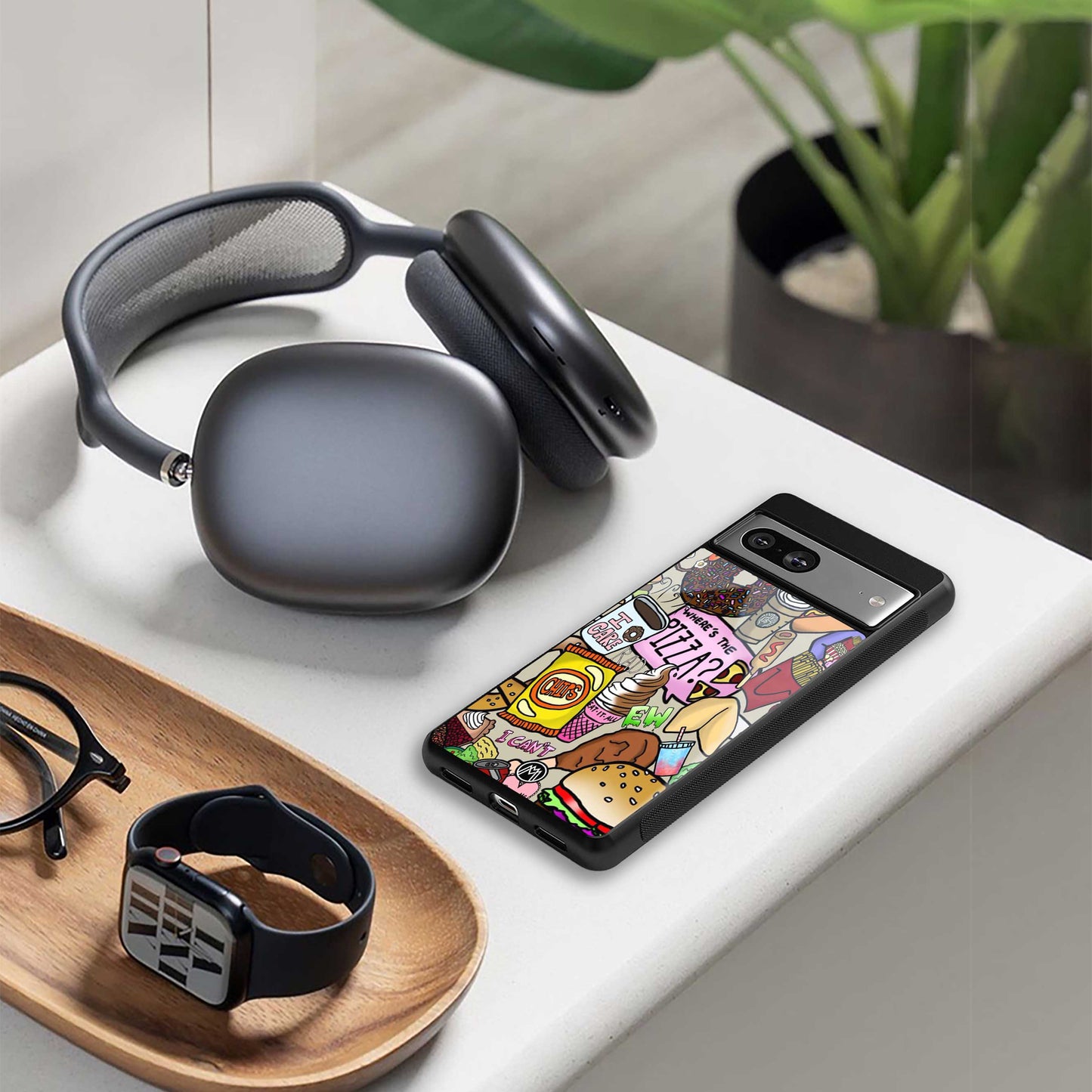 tasty food collage back phone cover | glass case for iphone 13 pro max