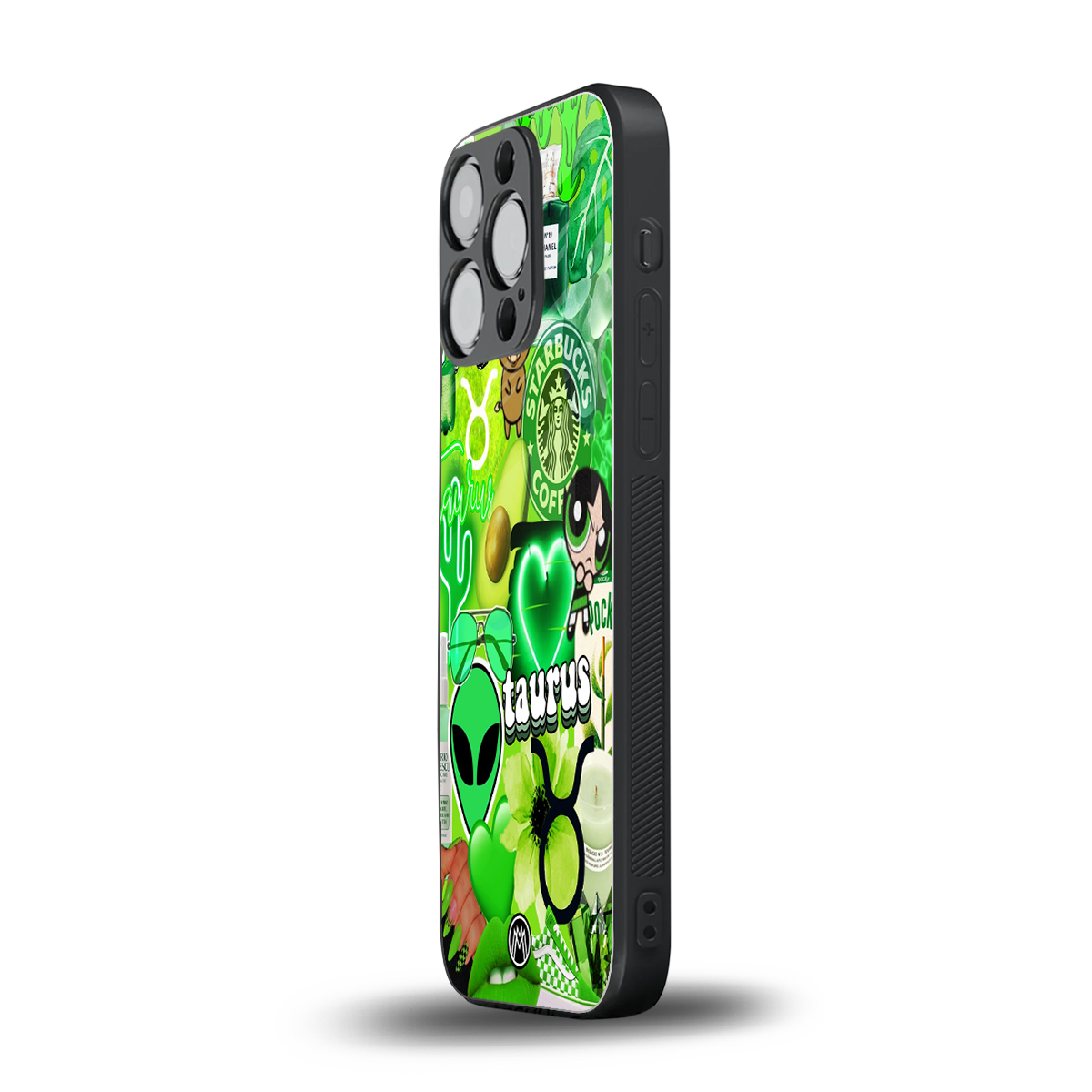 taurus aesthetic collage back phone cover | glass case for iphone 14 pro