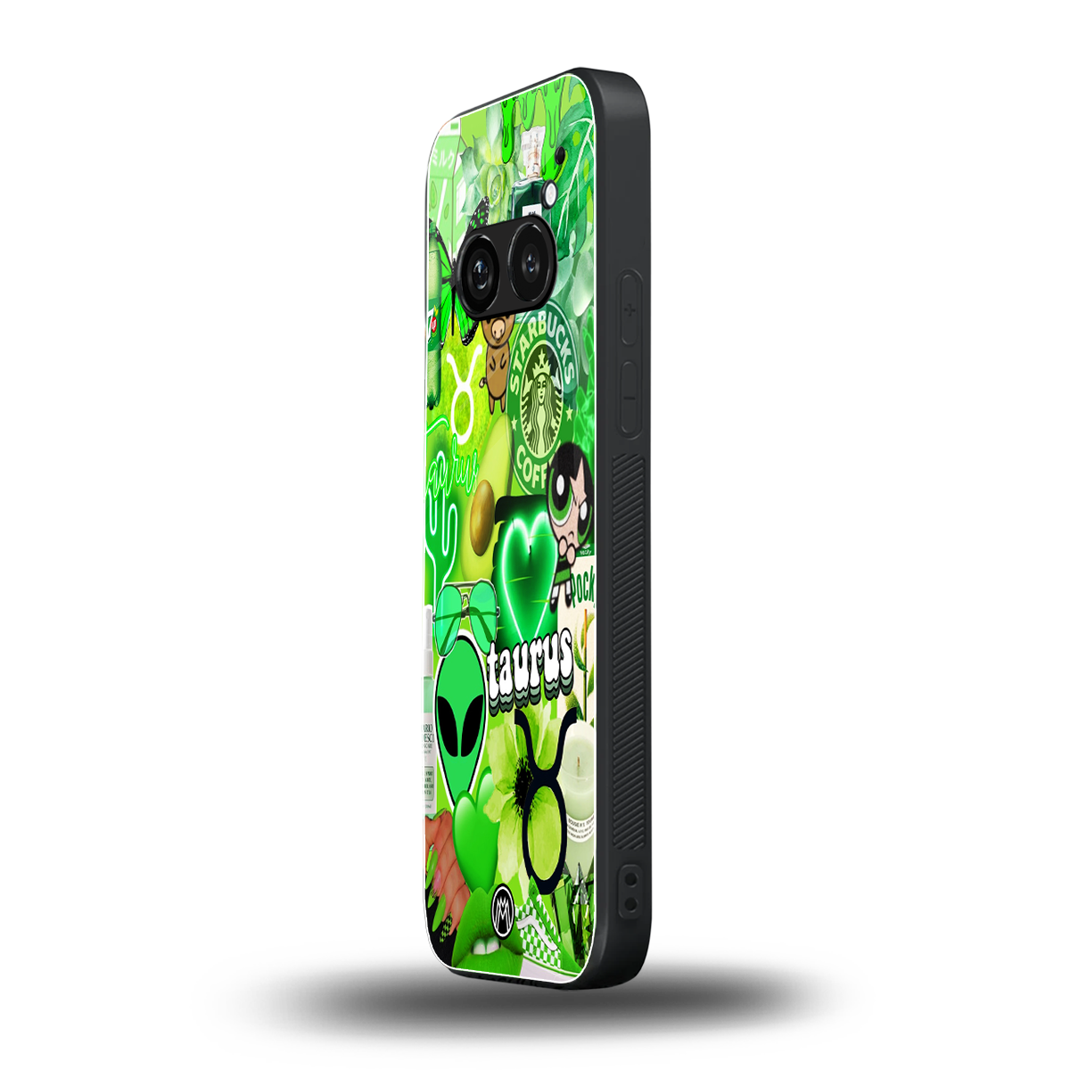 taurus aesthetic collage back phone cover | glass case for nothing phone 2a