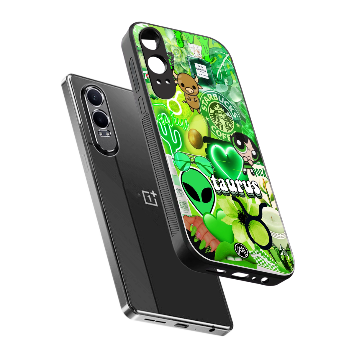 taurus aesthetic collage back phone cover | glass case for oneplus nord ce 4 lite