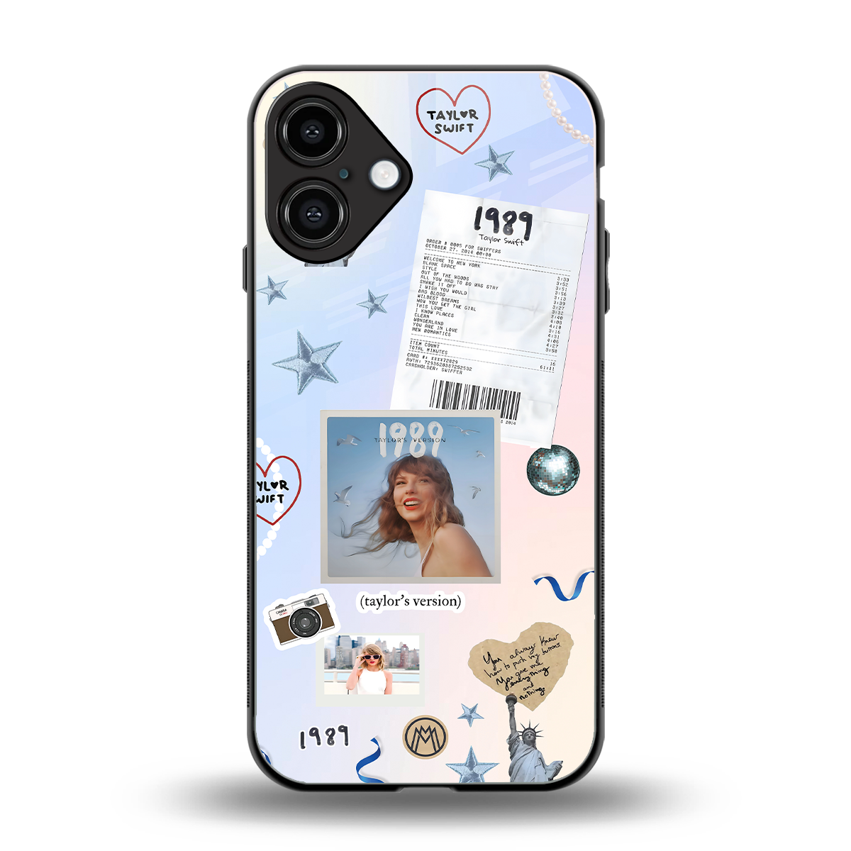 taylor mix back phone cover | glass case for iphone 16 plus