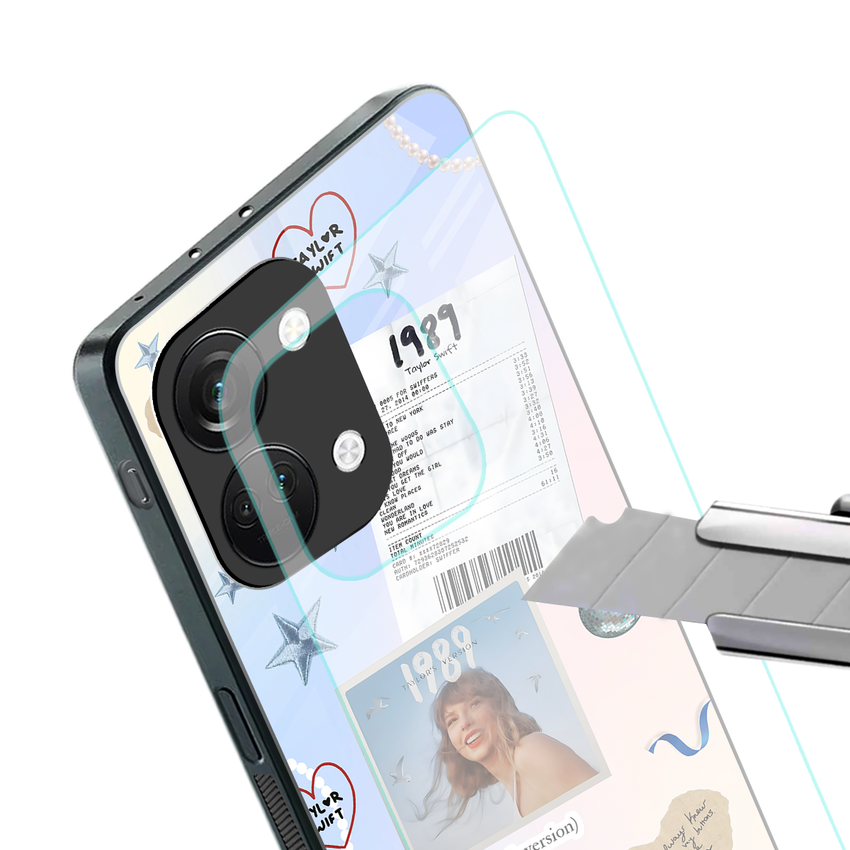 taylor mix back phone cover | glass case for oneplus nord 3
