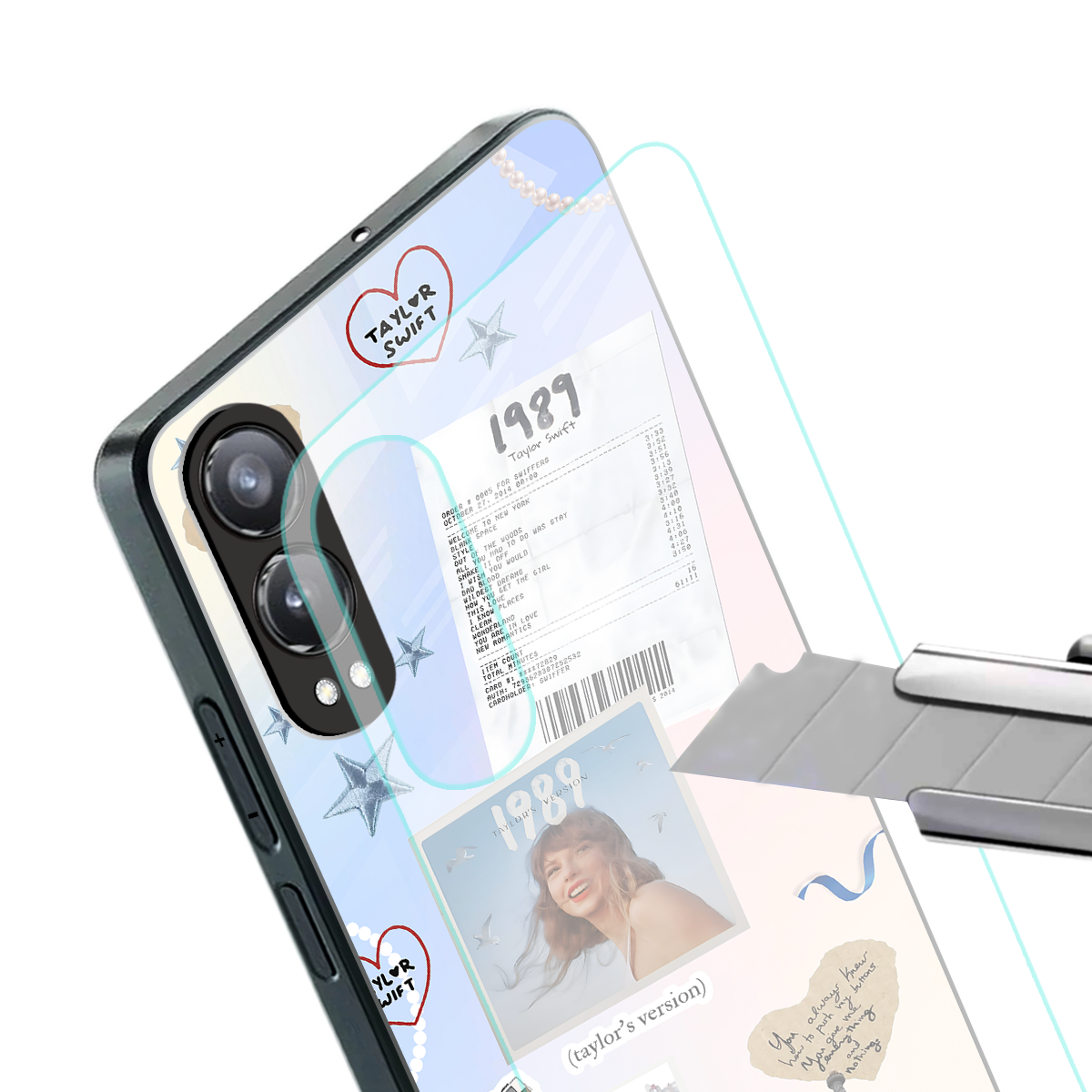 taylor mix back phone cover | glass case for oneplus nord ce 4 lite
