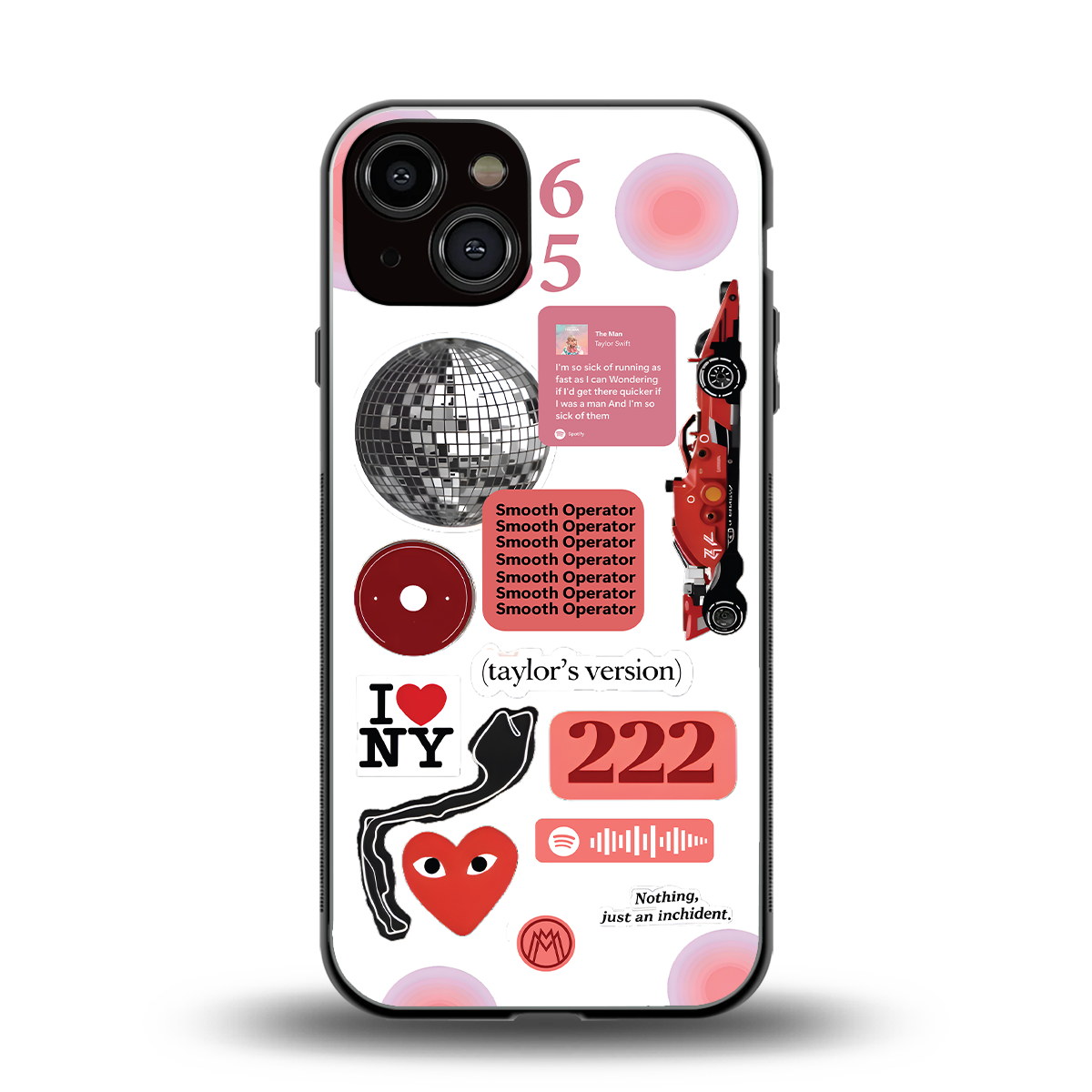 taylor swift fusion back phone cover | glass case for iphone 13