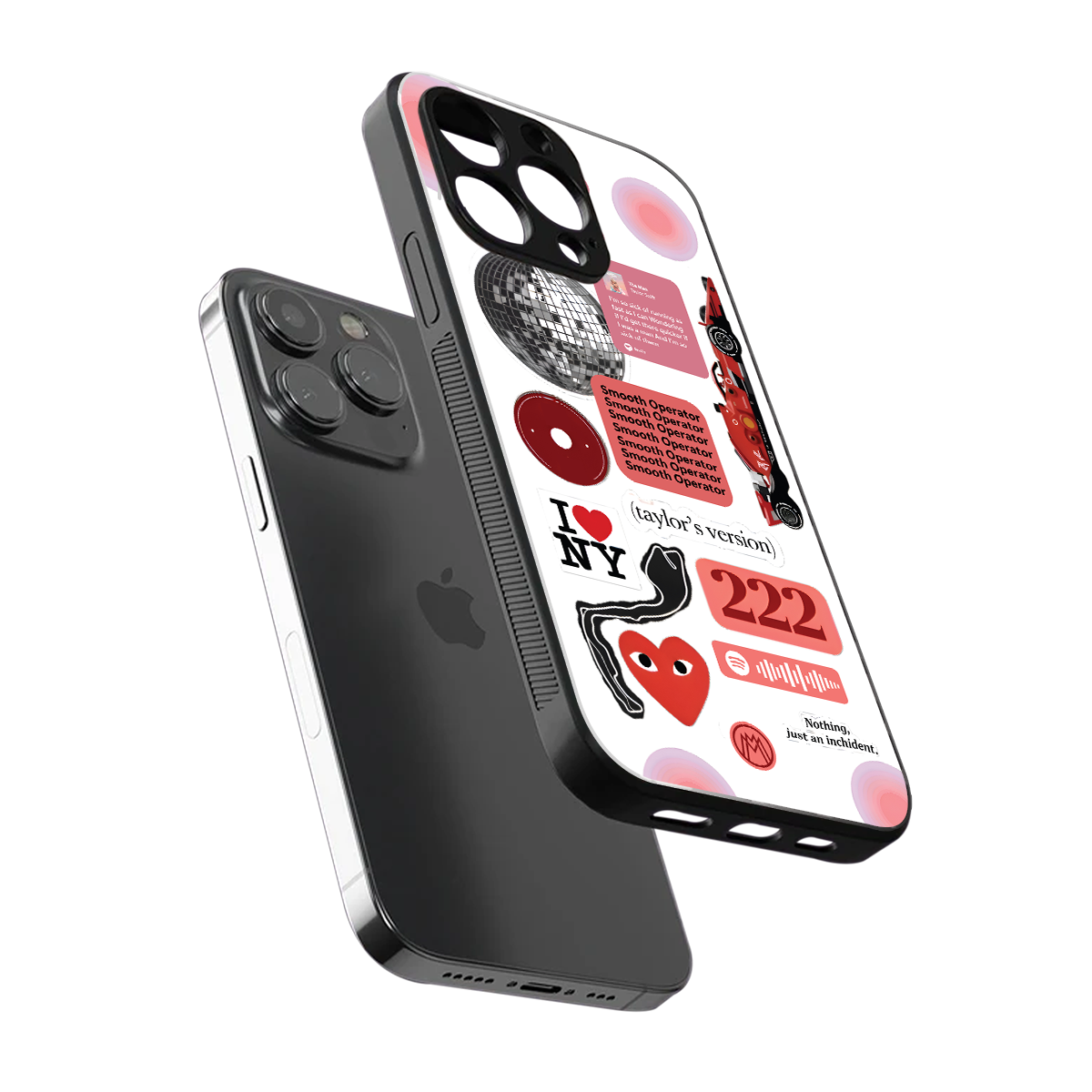 taylor swift fusion back phone cover | glass case for iphone 14 pro max