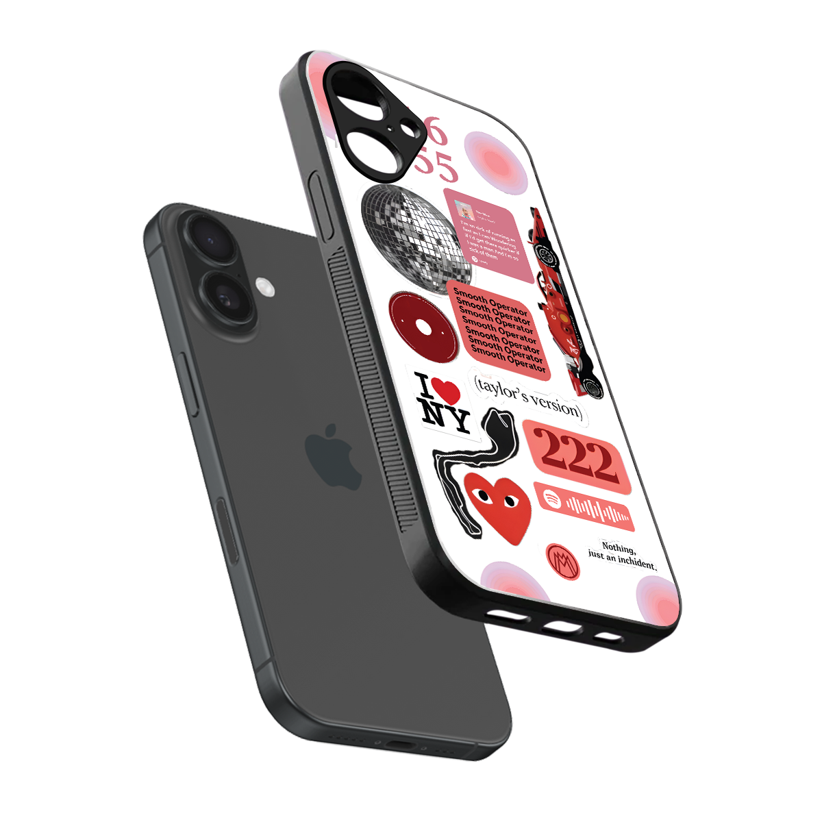 taylor swift fusion back phone cover | glass case for iphone 16