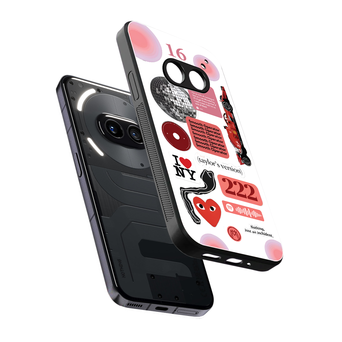 taylor swift fusion back phone cover | glass case for nothing phone 2a