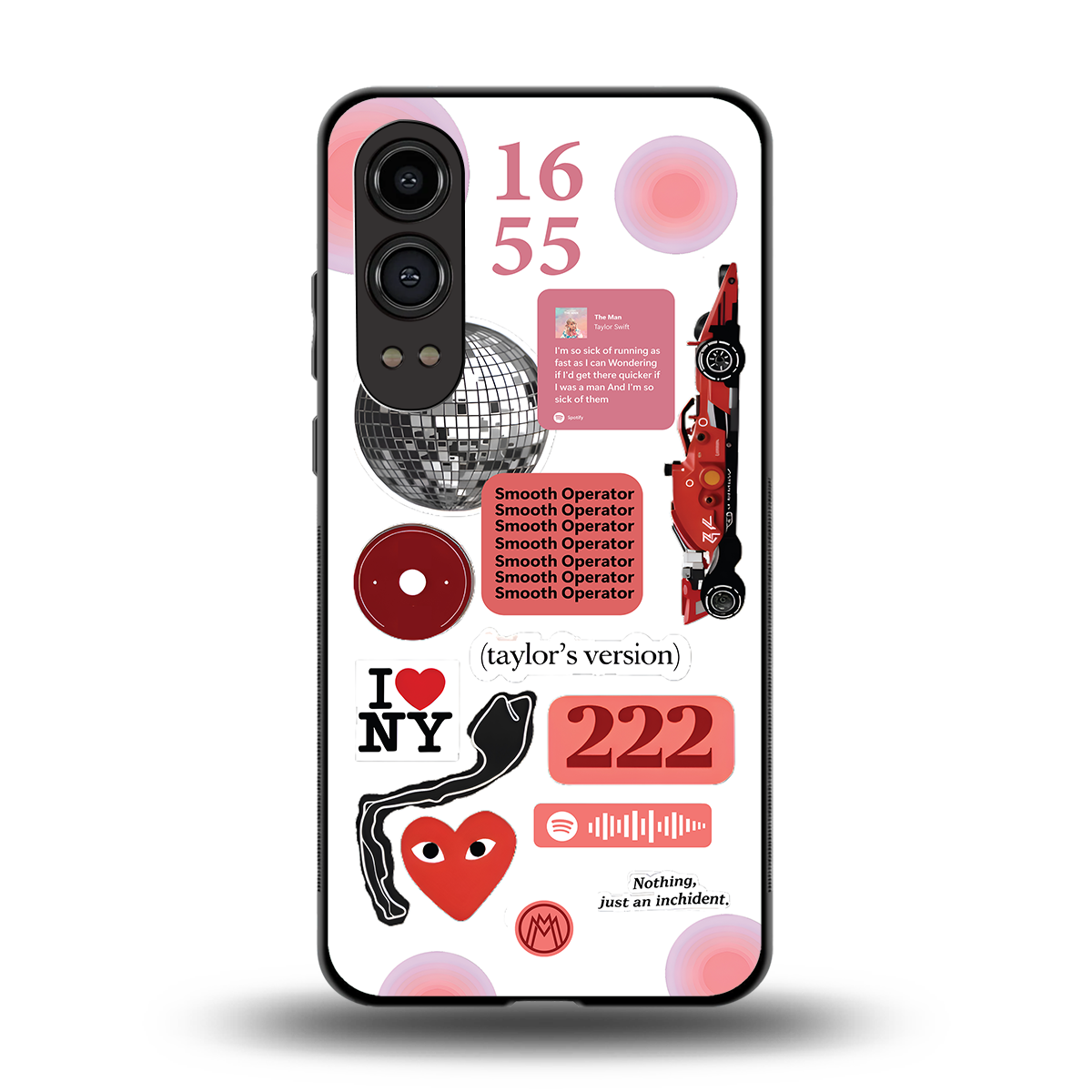 taylor swift fusion back phone cover | glass case for oneplus nord ce 4 lite