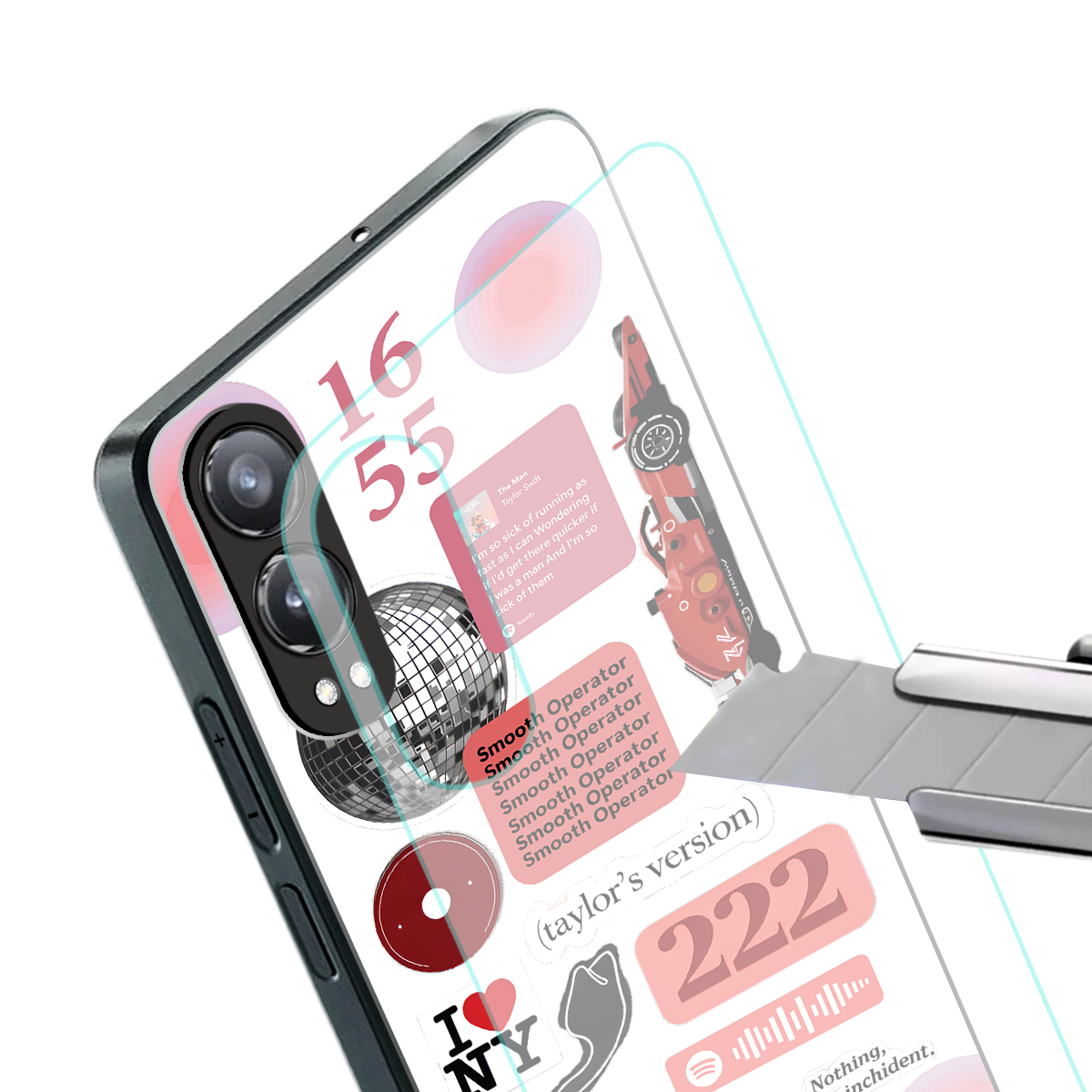 taylor swift fusion back phone cover | glass case for oneplus nord ce 4 lite