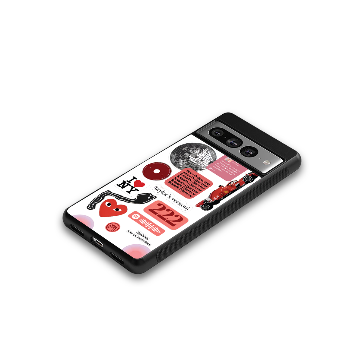 taylor swift fusion back phone cover | glass case for google pixel 7 pro