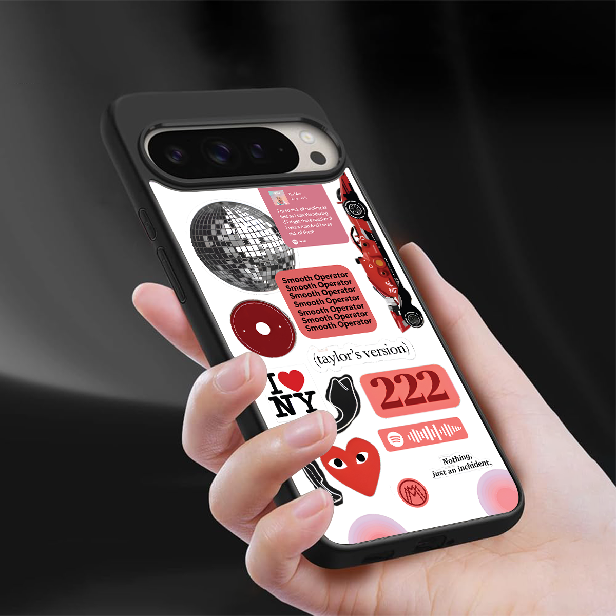 taylor swift fusion back phone cover | glass case for google pixel 9 pro