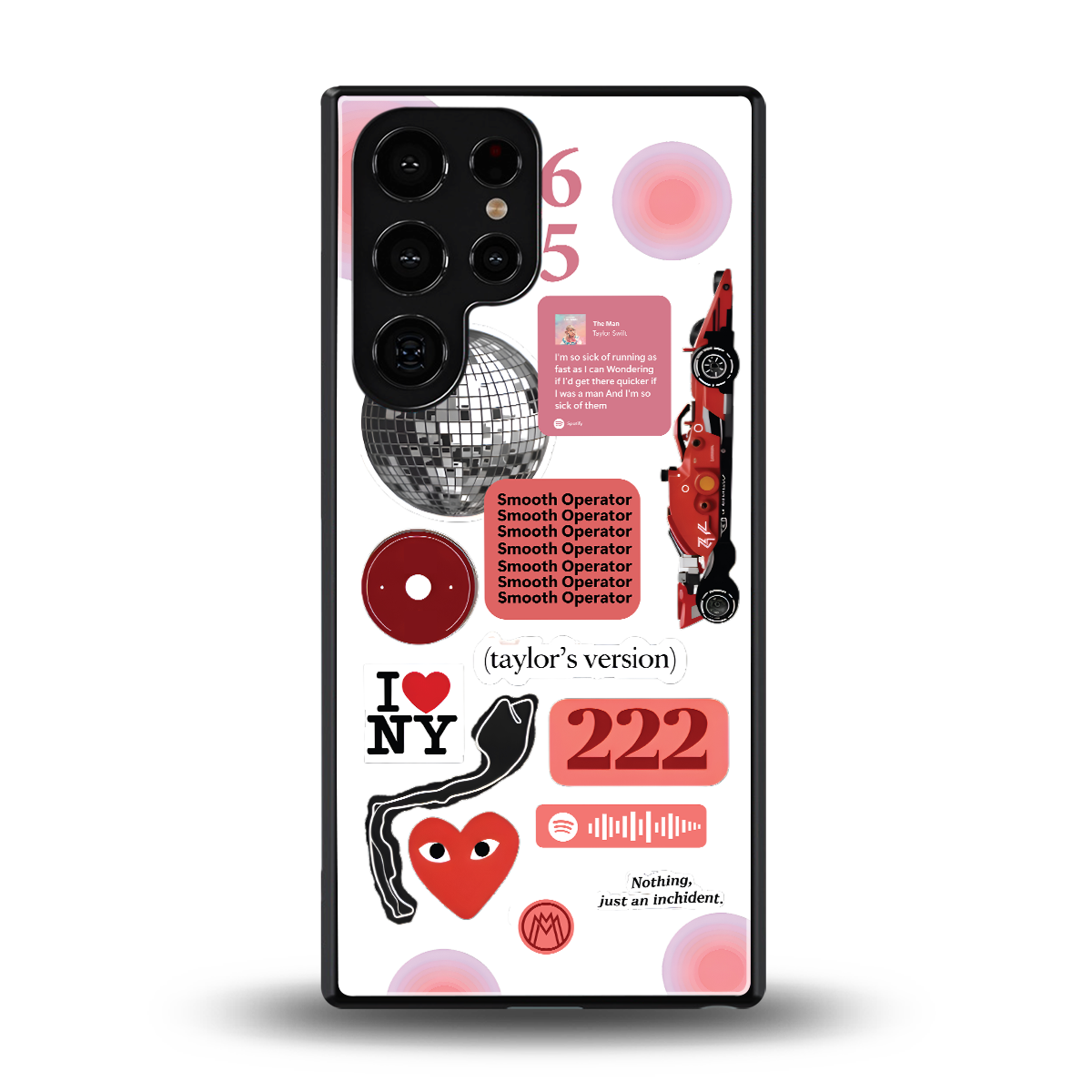 taylor swift fusion back phone cover | glass case for samsung galaxy s25 ultra