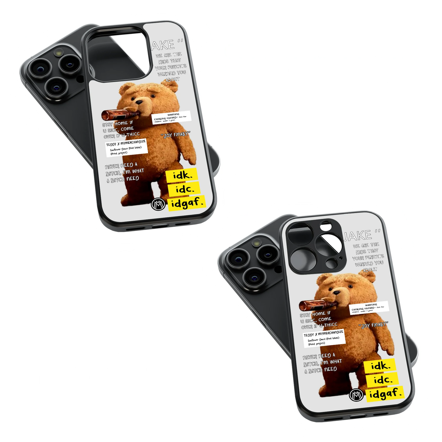Trendy Glass Back Mobile Case for iPhone, Samsung, Redmi, OnePlus, Google Pixel, Motorola