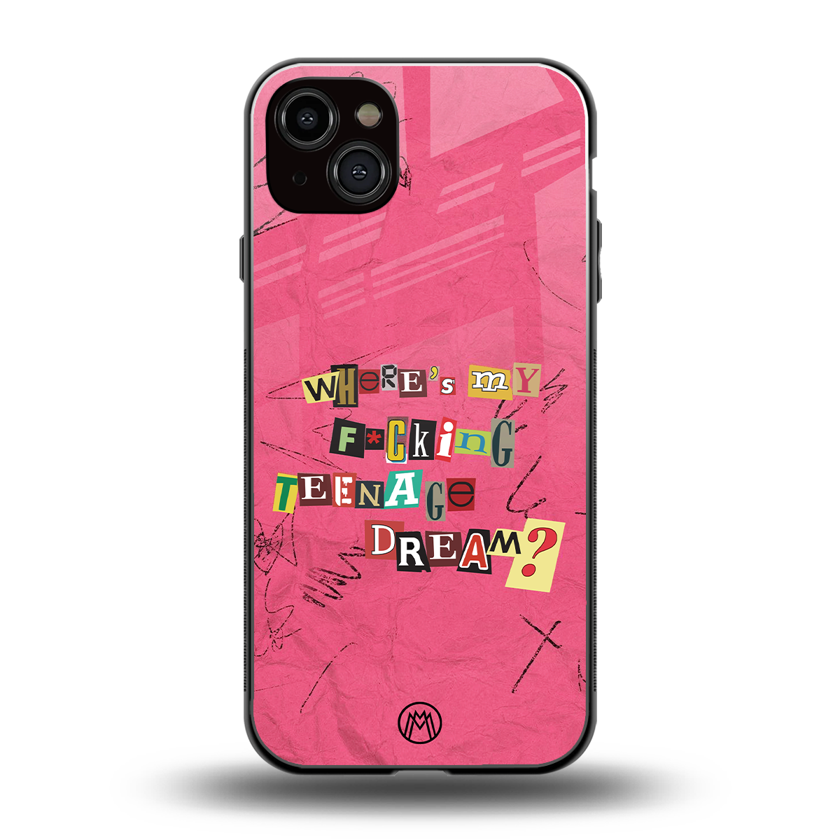 teenage dream back phone cover | glass case for iphone 15 plus