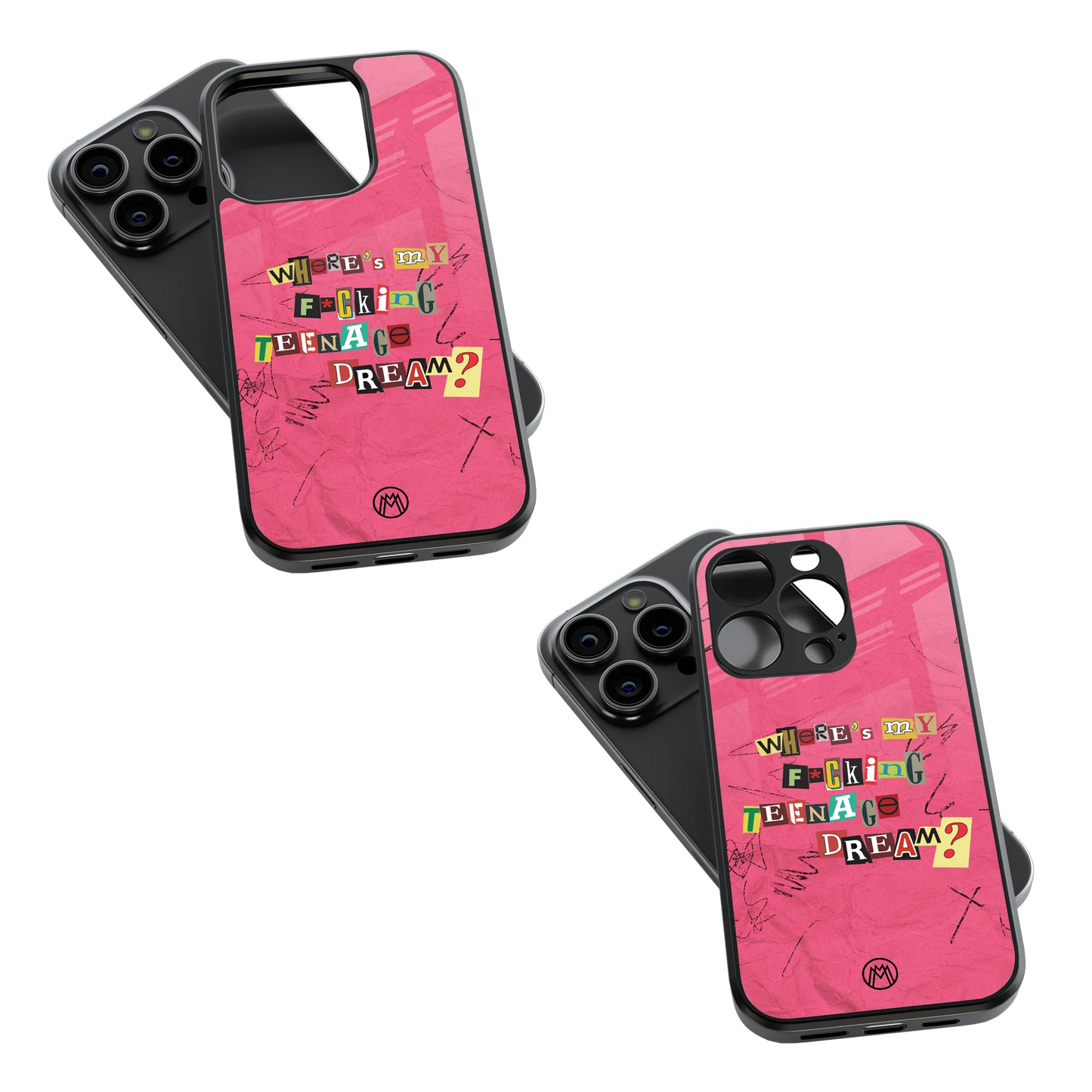 Trendy Glass Back Mobile Case for iPhone, Samsung, Redmi, OnePlus, Google Pixel, Motorola