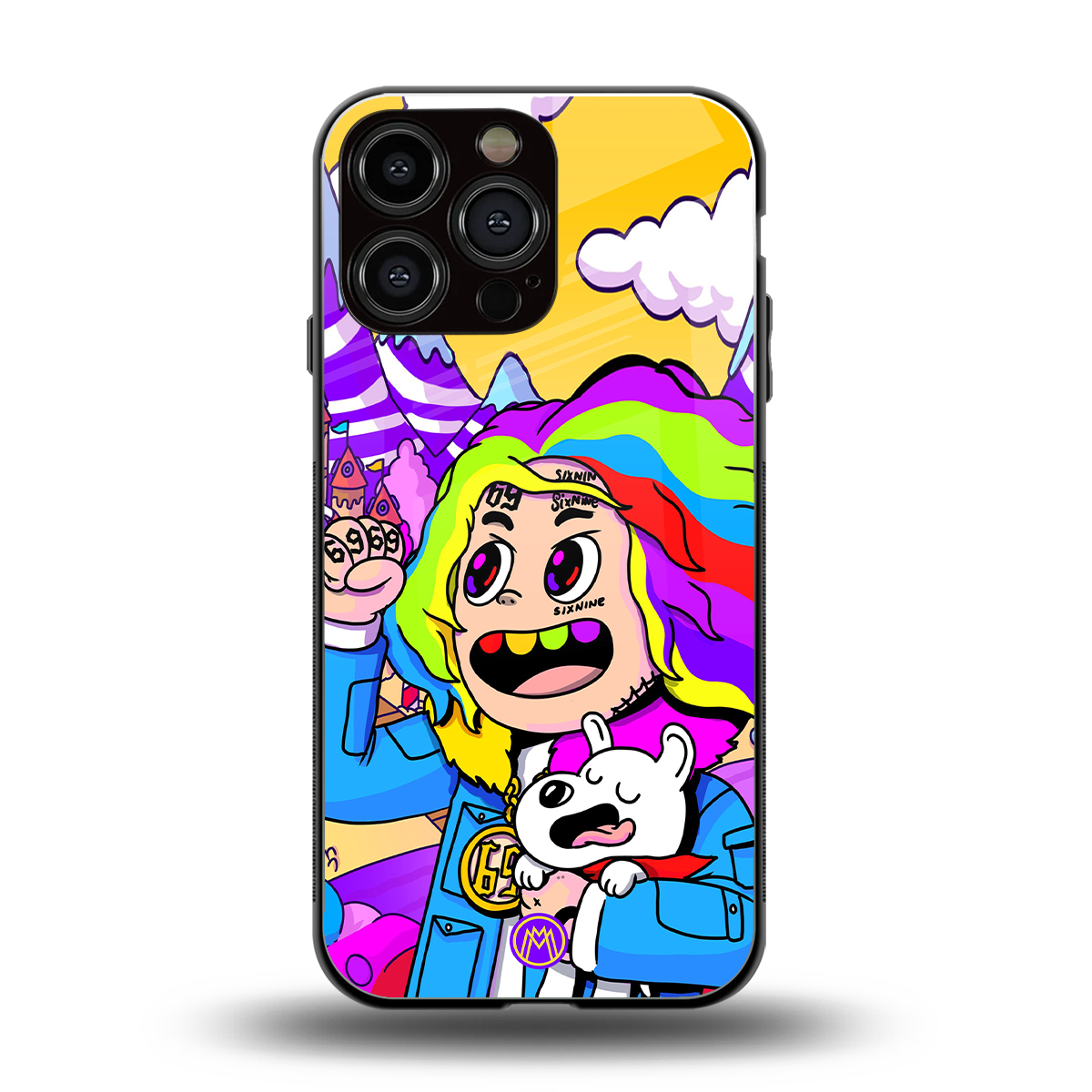 tekashi 6ix9ine back phone cover | glass case for iphone 13 pro max