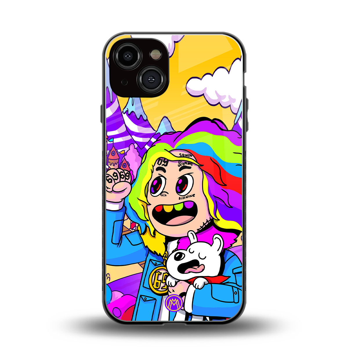 tekashi 6ix9ine back phone cover | glass case for iphone 13