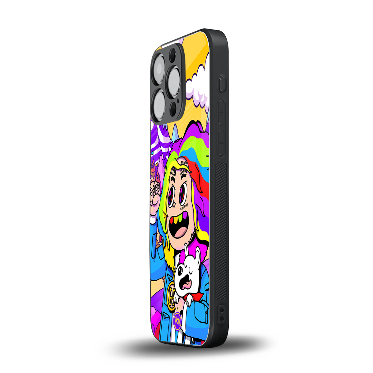 tekashi 6ix9ine back phone cover | glass case for iphone 14 pro