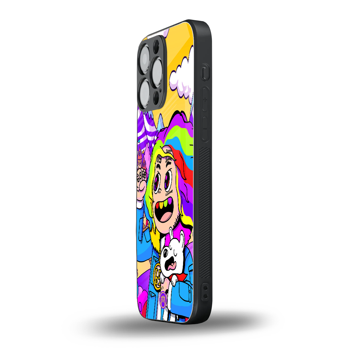tekashi 6ix9ine back phone cover | glass case for iphone 16 pro max