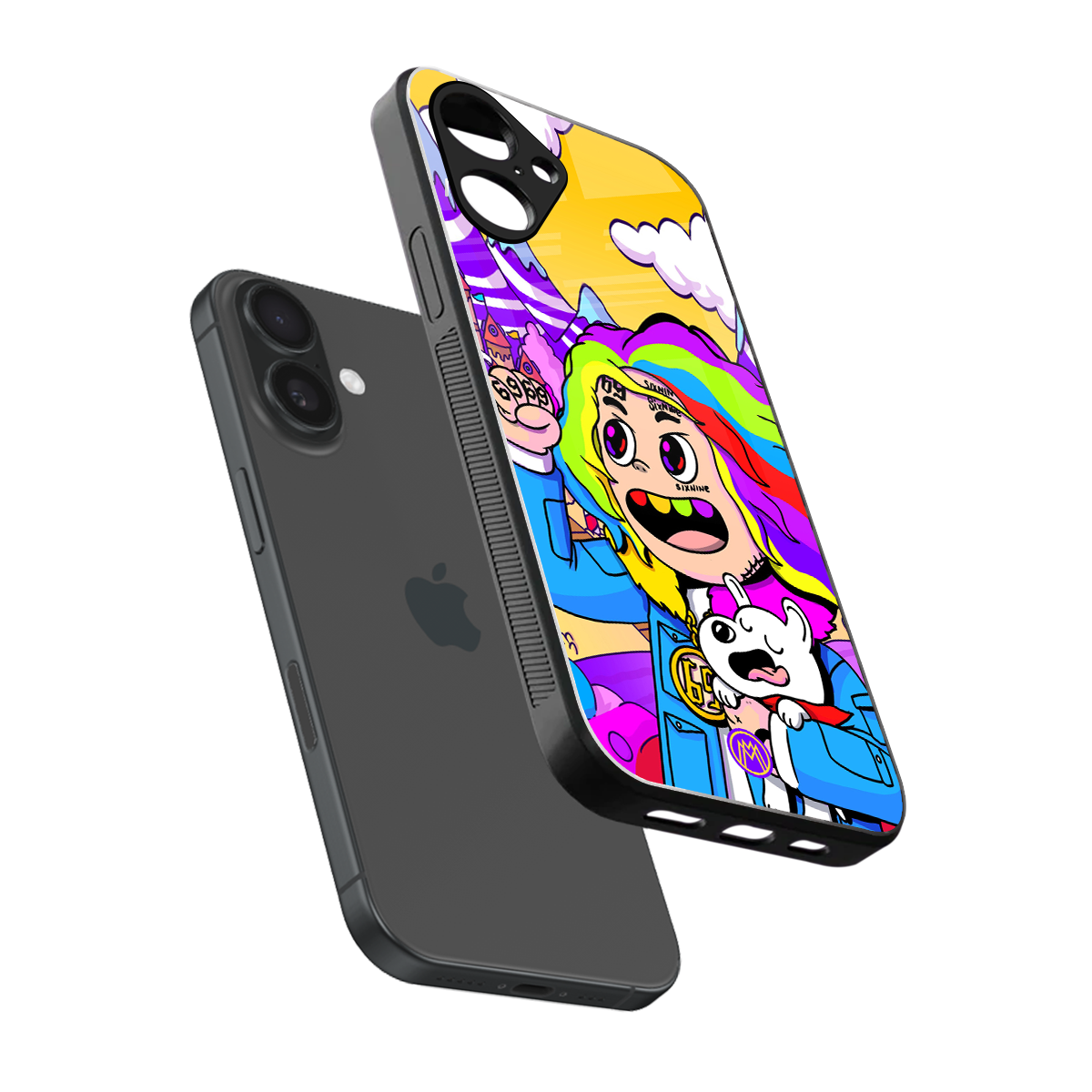 tekashi 6ix9ine back phone cover | glass case for iphone 16