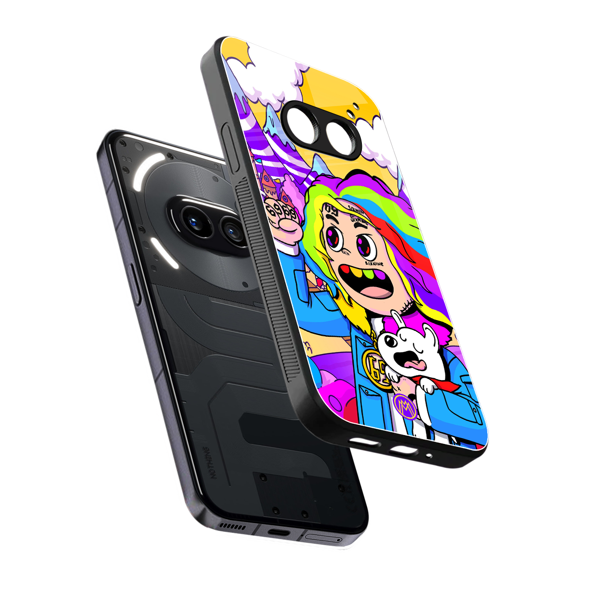 tekashi 6ix9ine back phone cover | glass case for nothing phone 2a