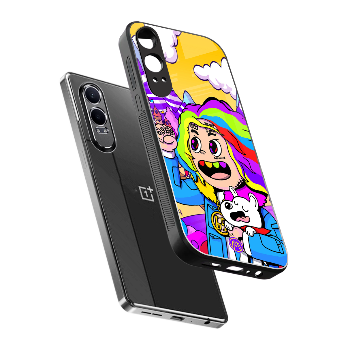 tekashi 6ix9ine back phone cover | glass case for oneplus nord ce 4 lite