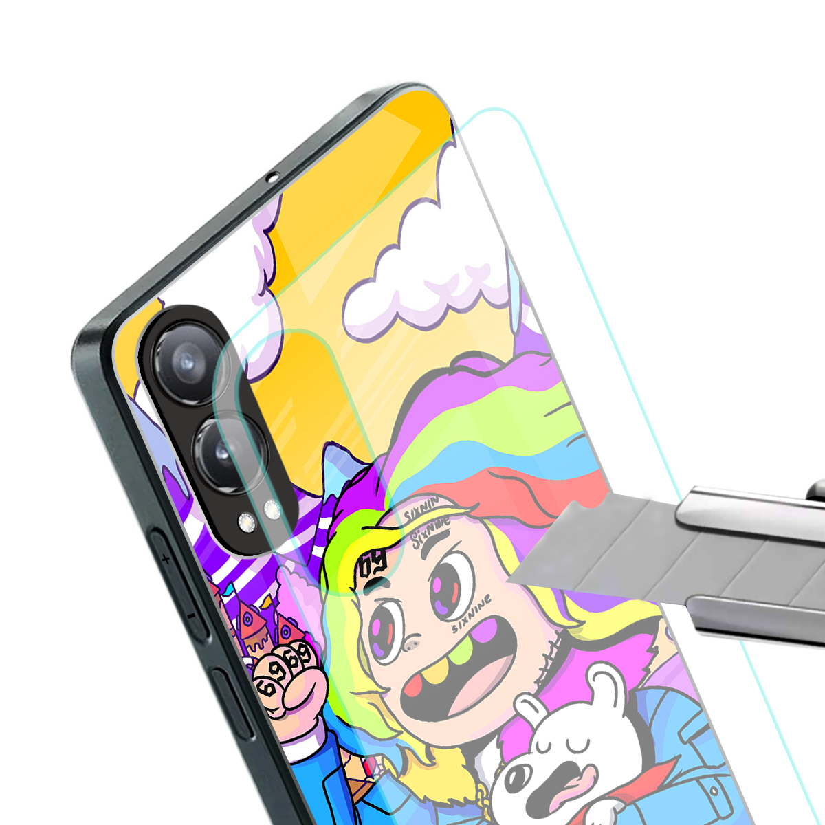 tekashi 6ix9ine back phone cover | glass case for oneplus nord ce 4 lite