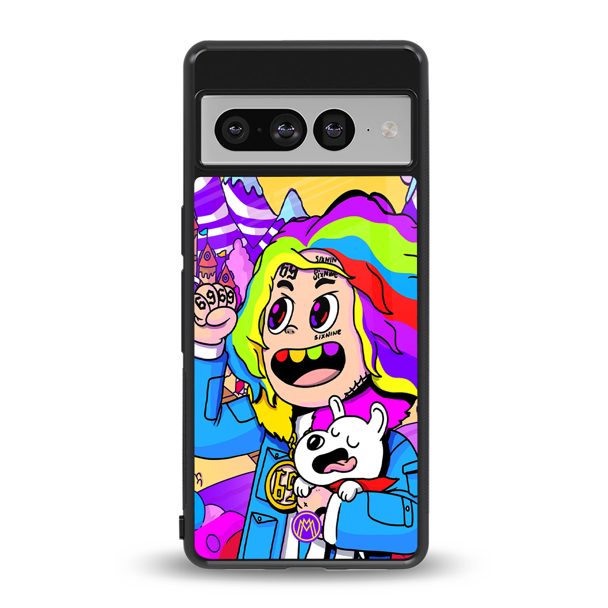 tekashi 6ix9ine back phone cover | glass case for google pixel 7 pro