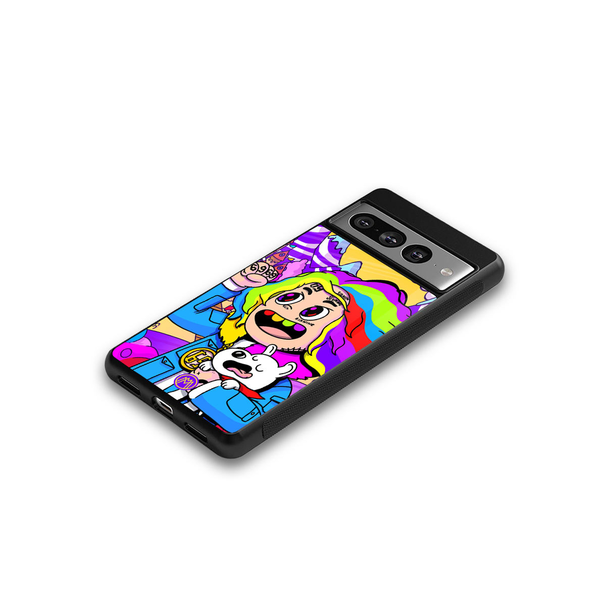 tekashi 6ix9ine back phone cover | glass case for google pixel 7 pro