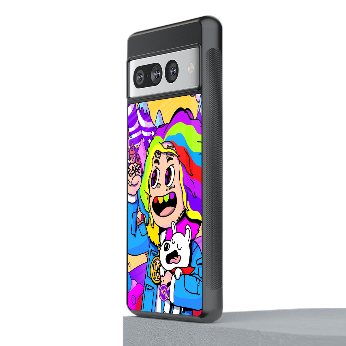 tekashi 6ix9ine back phone cover | glass case for google pixel 7 pro