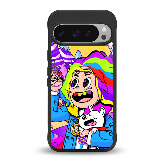 tekashi 6ix9ine back phone cover | glass case for google pixel 9 pro