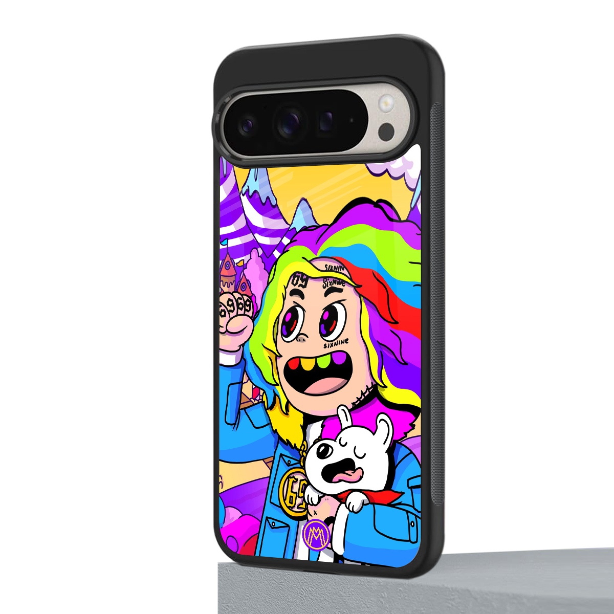 tekashi 6ix9ine back phone cover | glass case for google pixel 9 pro xl
