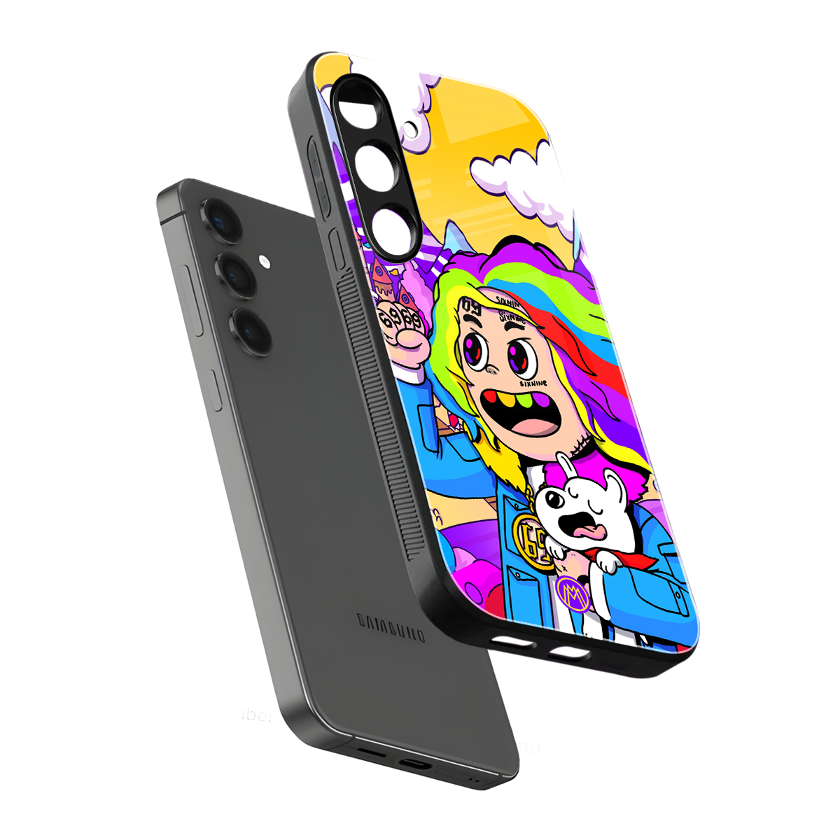 tekashi 6ix9ine back phone cover | glass case for samsung galaxy s23