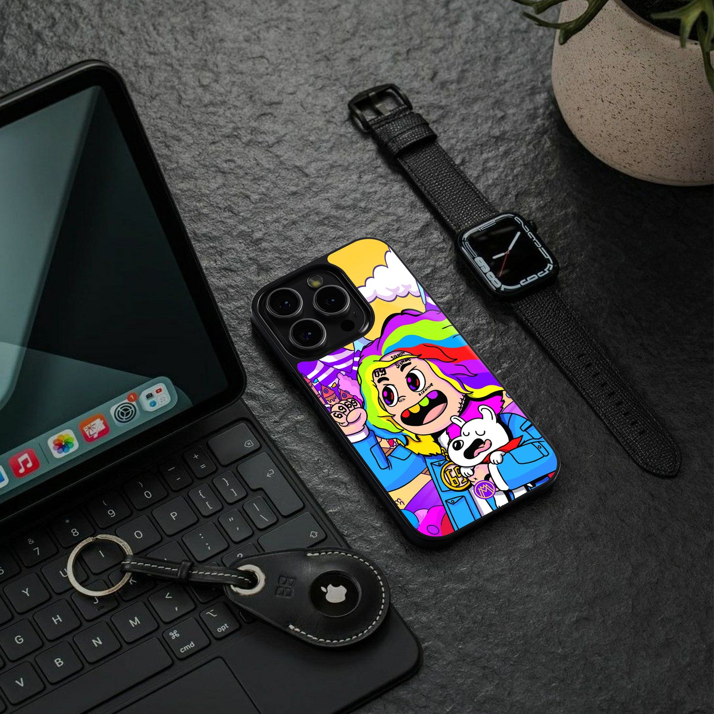 tekashi 6ix9ine back phone cover | glass case for iphone 16