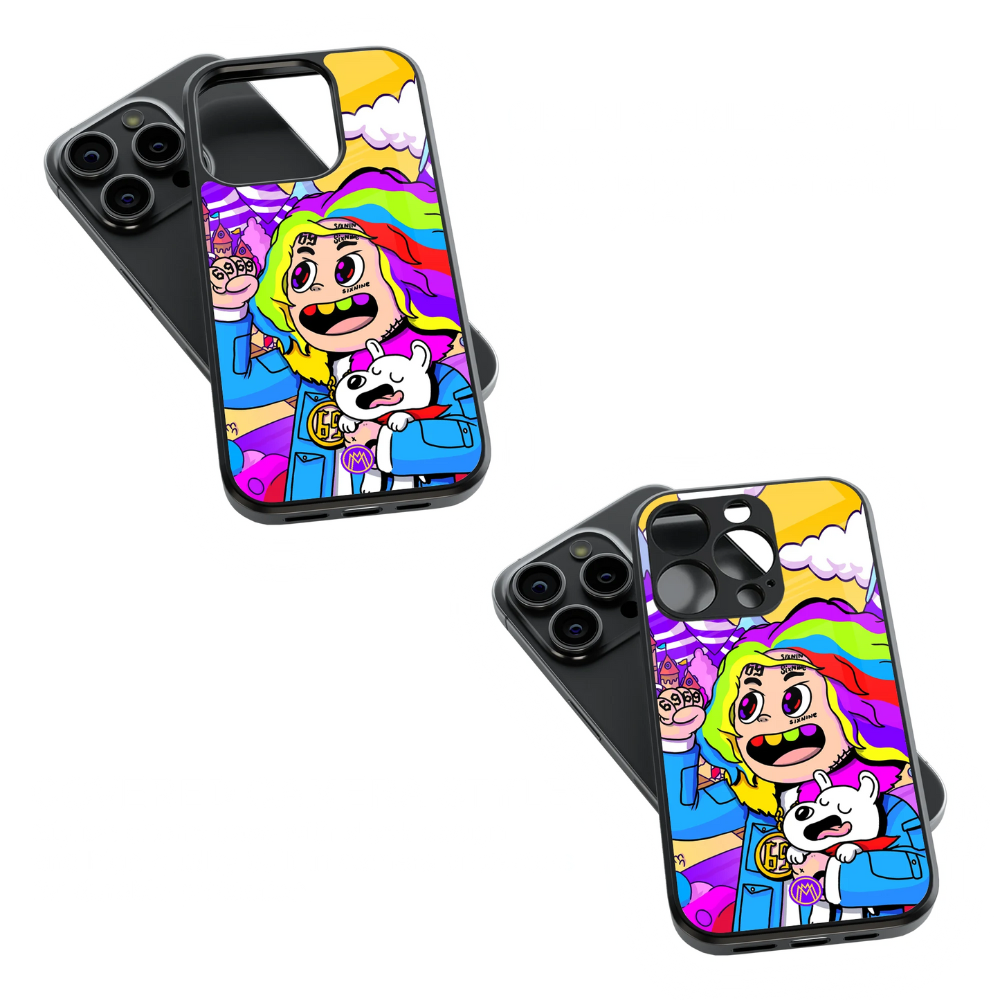 Trendy Glass Back Mobile Case for iPhone, Samsung, Redmi, OnePlus, Google Pixel, Motorola