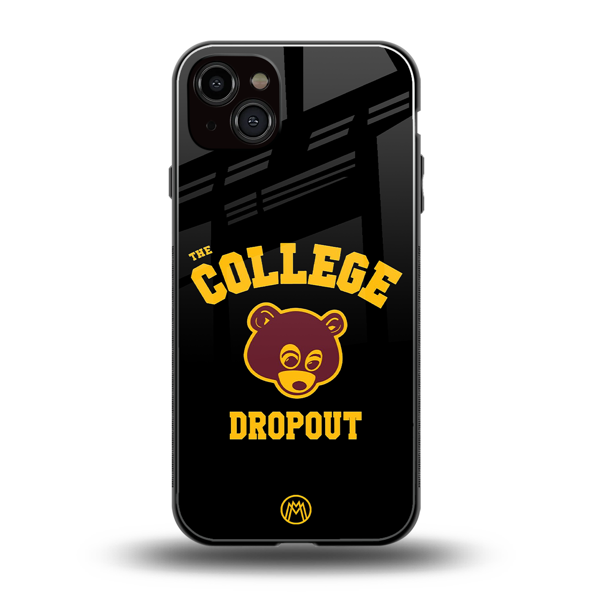 the college dropout back phone cover | glass case for iphone 14 plus