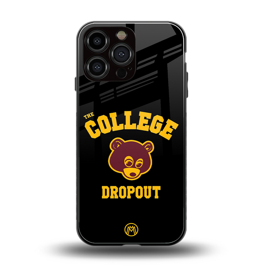 the college dropout back phone cover | glass case for iphone 14 pro max