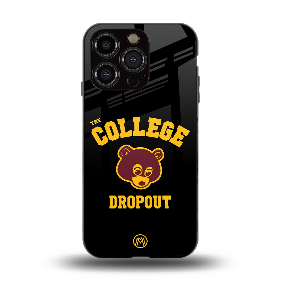 the college dropout back phone cover | glass case for iphone 14 pro
