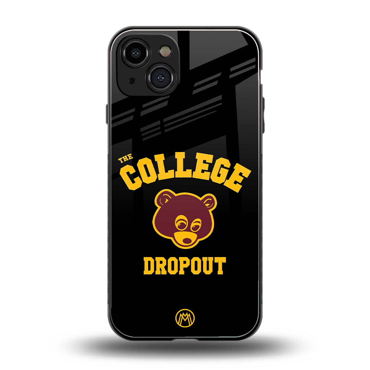 the college dropout back phone cover | glass case for iphone 15