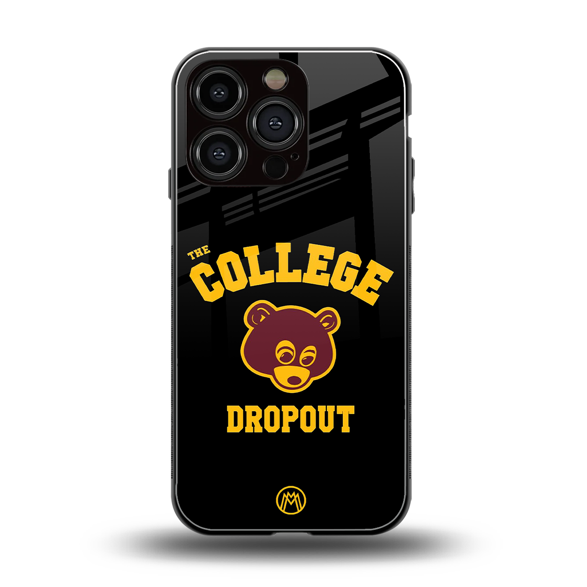 the college dropout back phone cover | glass case for iphone 16 pro