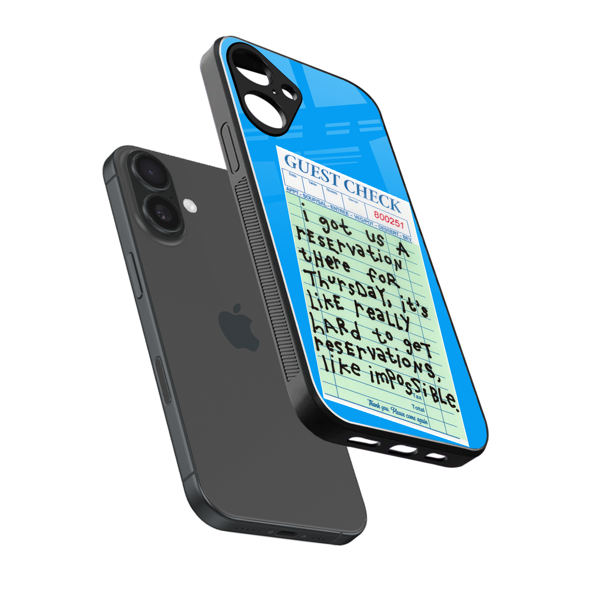 the reservation back phone cover | glass case for iphone 16 plus