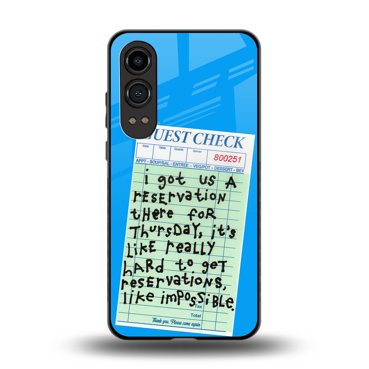 the reservation back phone cover | glass case for oneplus nord ce 4 lite