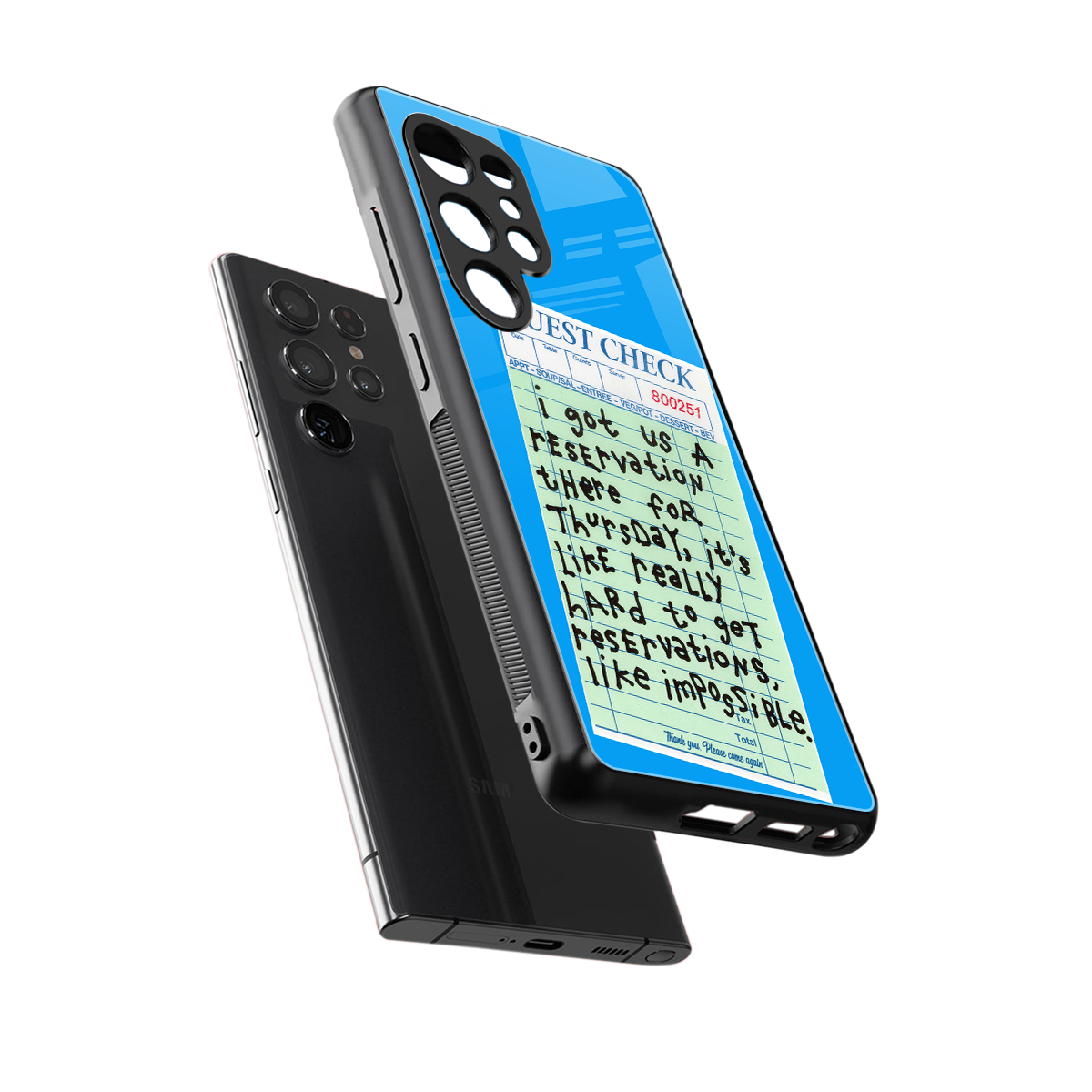 the reservation back phone cover | glass case for samsung galaxy s25 ultra