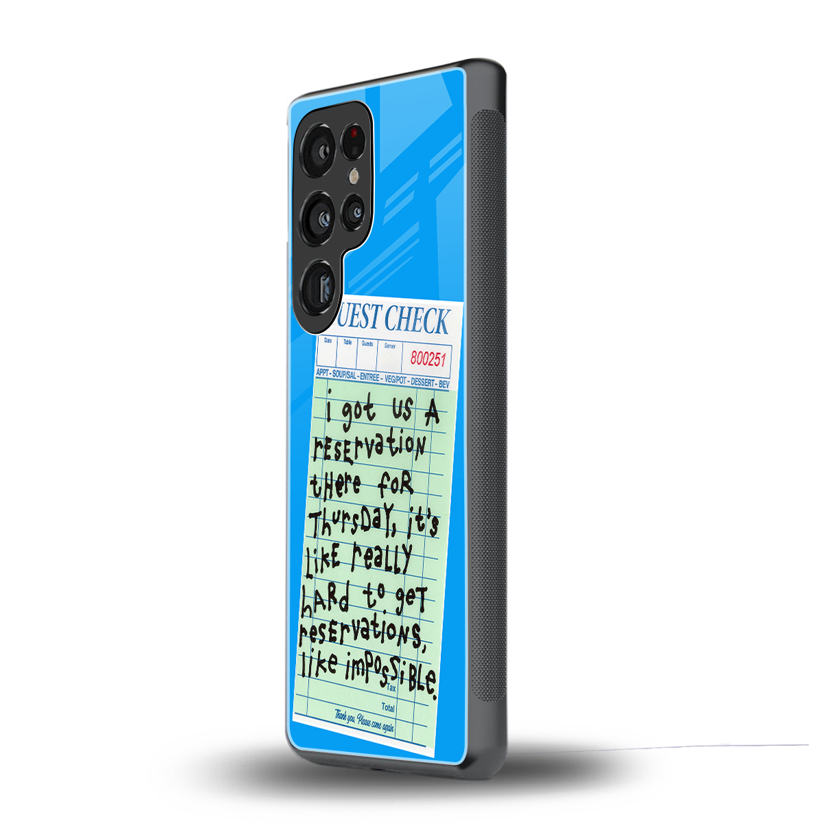the reservation back phone cover | glass case for samsung galaxy s25 ultra