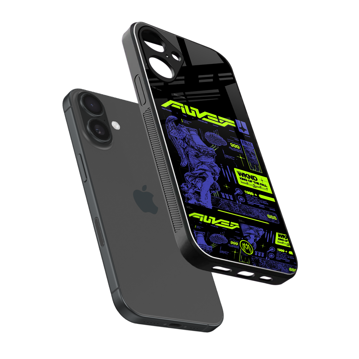 the weeknd back phone cover | glass case for iphone 16 plus